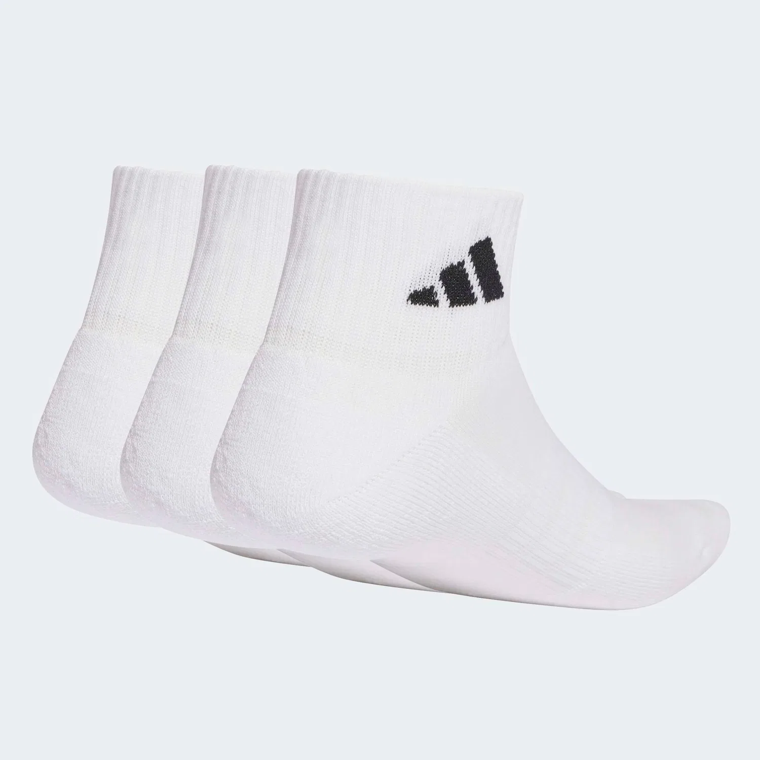 Женские спортивные носки с амортизацией Adidas Performance, White/White/Black — фото 2