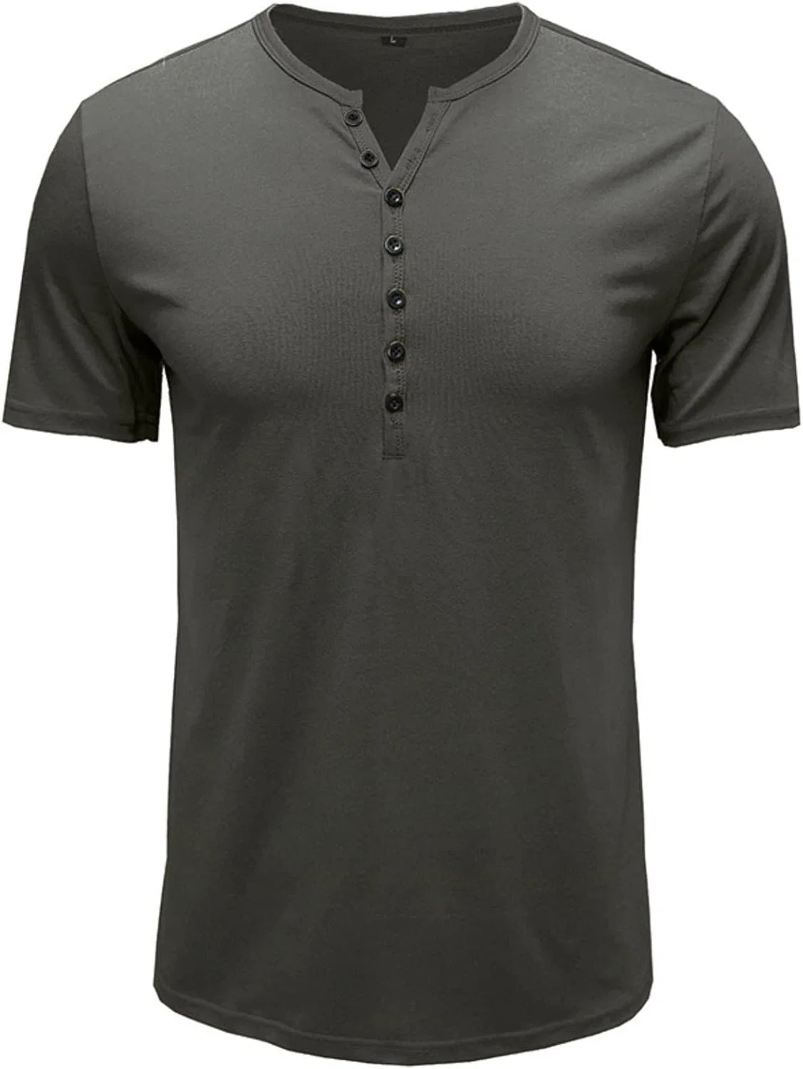 Мужская футболка с поло, Slim Fit, серый — фото 4