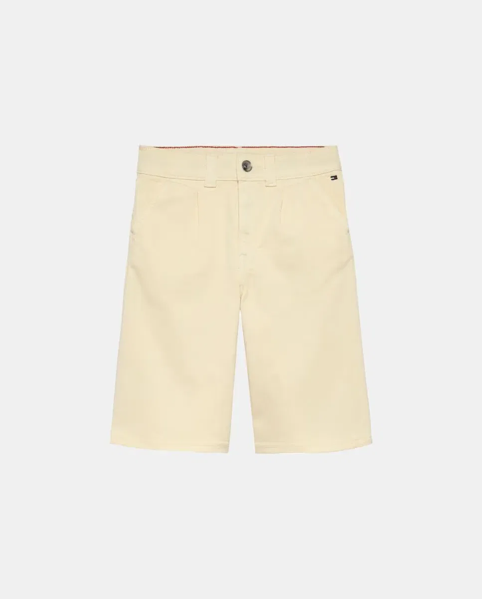 Детские шорты для девочек джинсовые Tommy Hilfiger, Crema