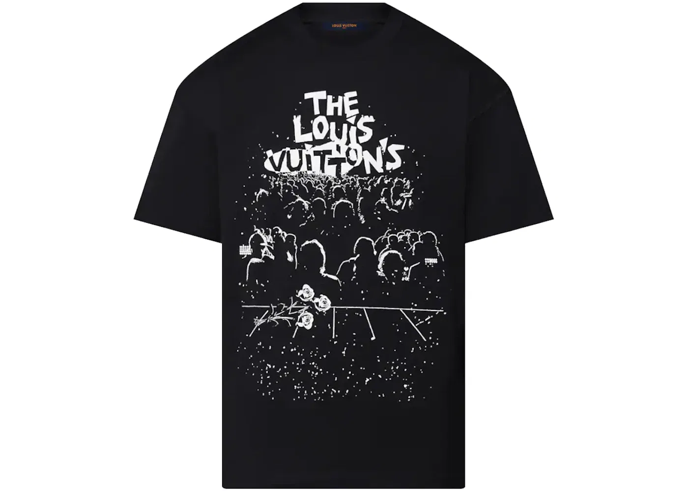 Мужская футболка с принтом Concert Print Louis Vuitton, Black