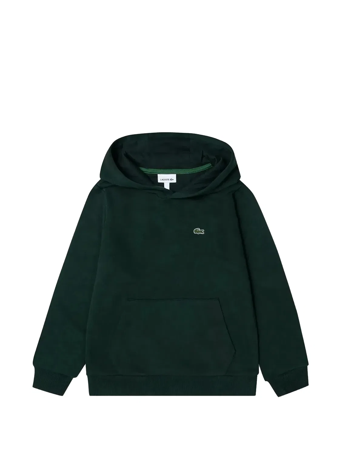 Худи с нашивкой-логотипом зеленого цвета Lacoste, зеленый