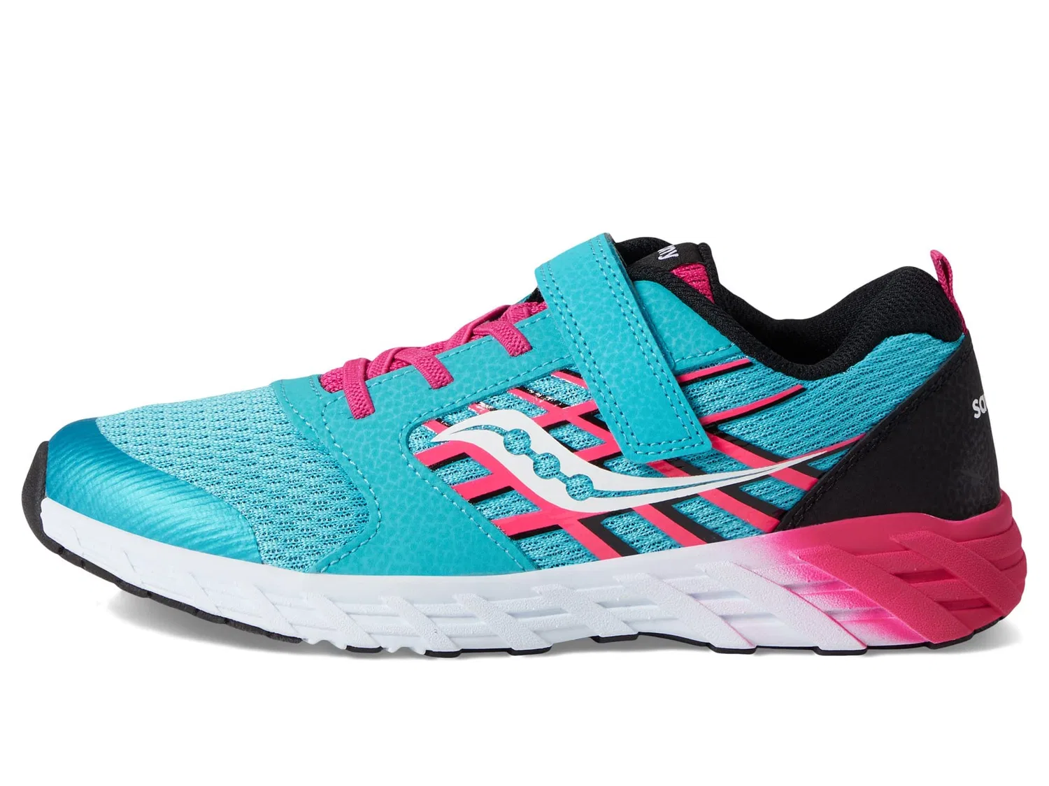 Детские кроссовки для мальчиков Wind A/C 2.0 Saucony, Turkish Pink Black — фото 4