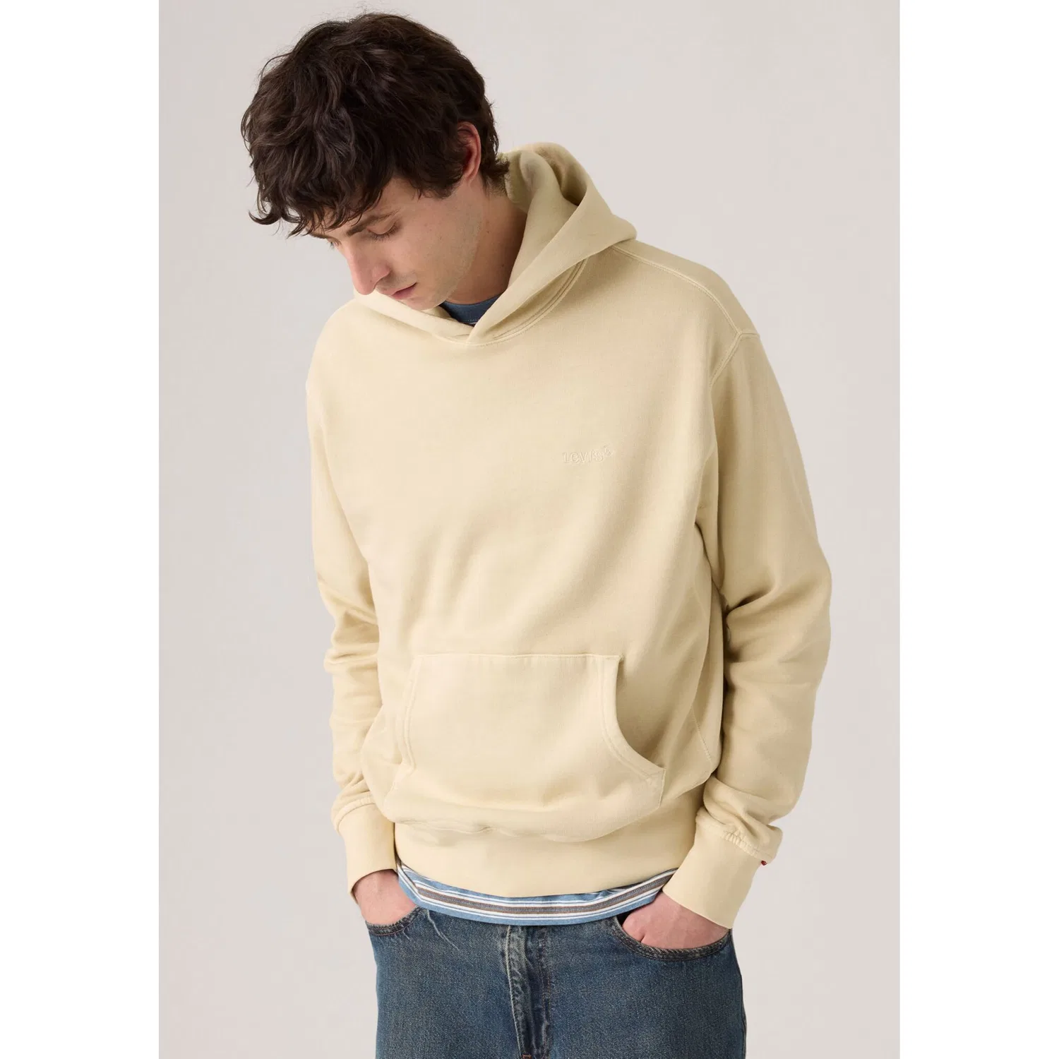 Мужской худи свободного кроя The Authentic худи Levi's, Gray — фото 3