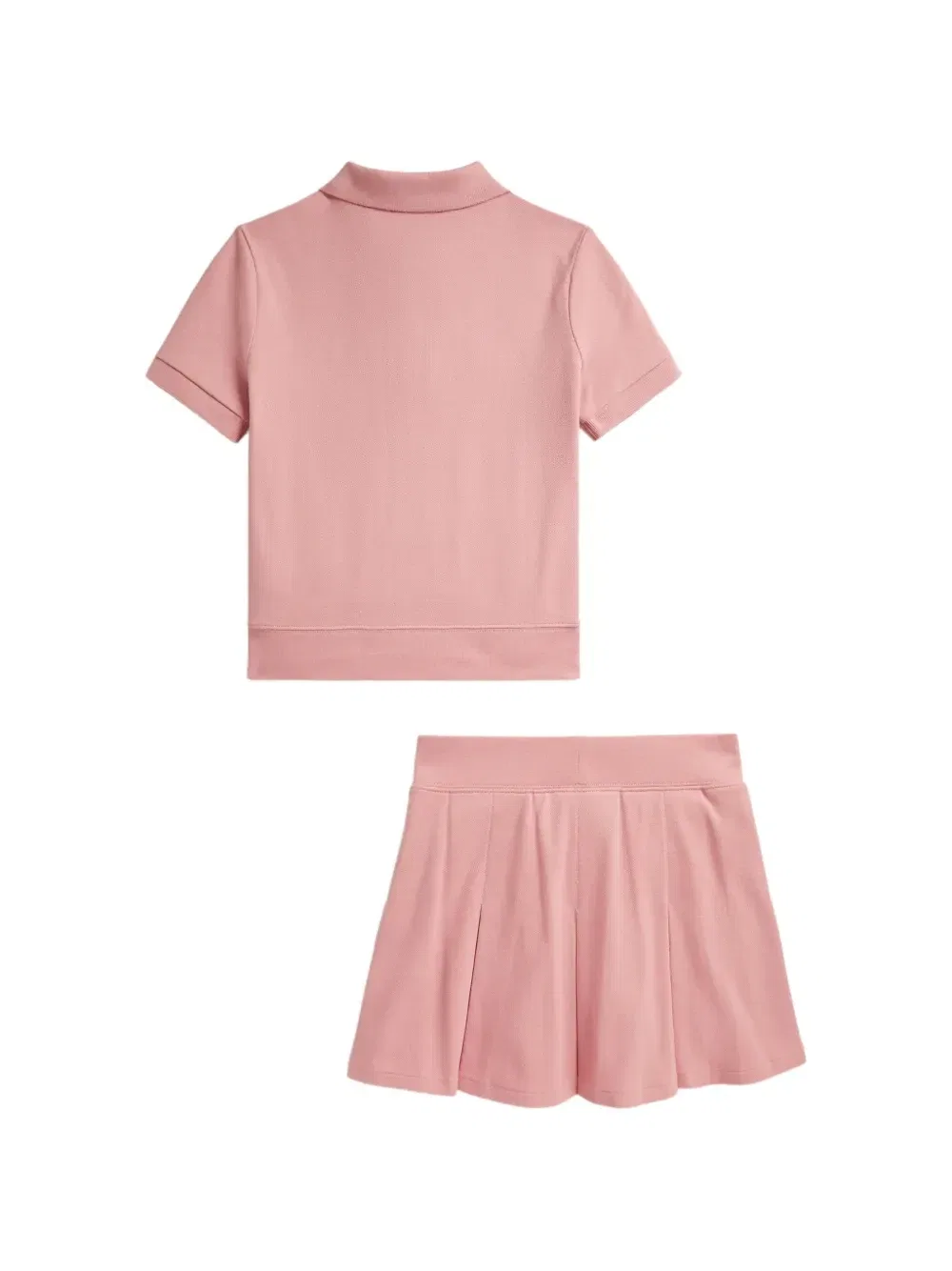 Комплект с вышитым логотипом Polo Ralph Lauren Kids, розовый — фото 2