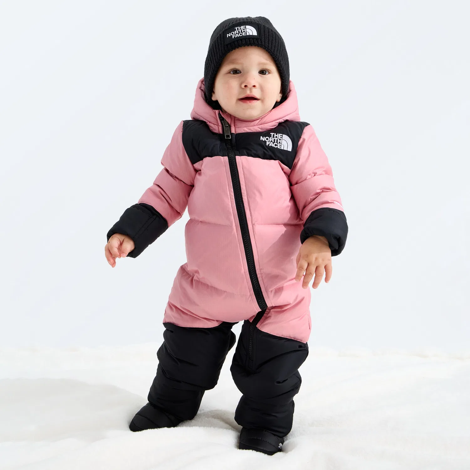 Комбинезон-боди утепленный на пуху 1996 Retro Nuptse The North Face, Primrose — фото 2
