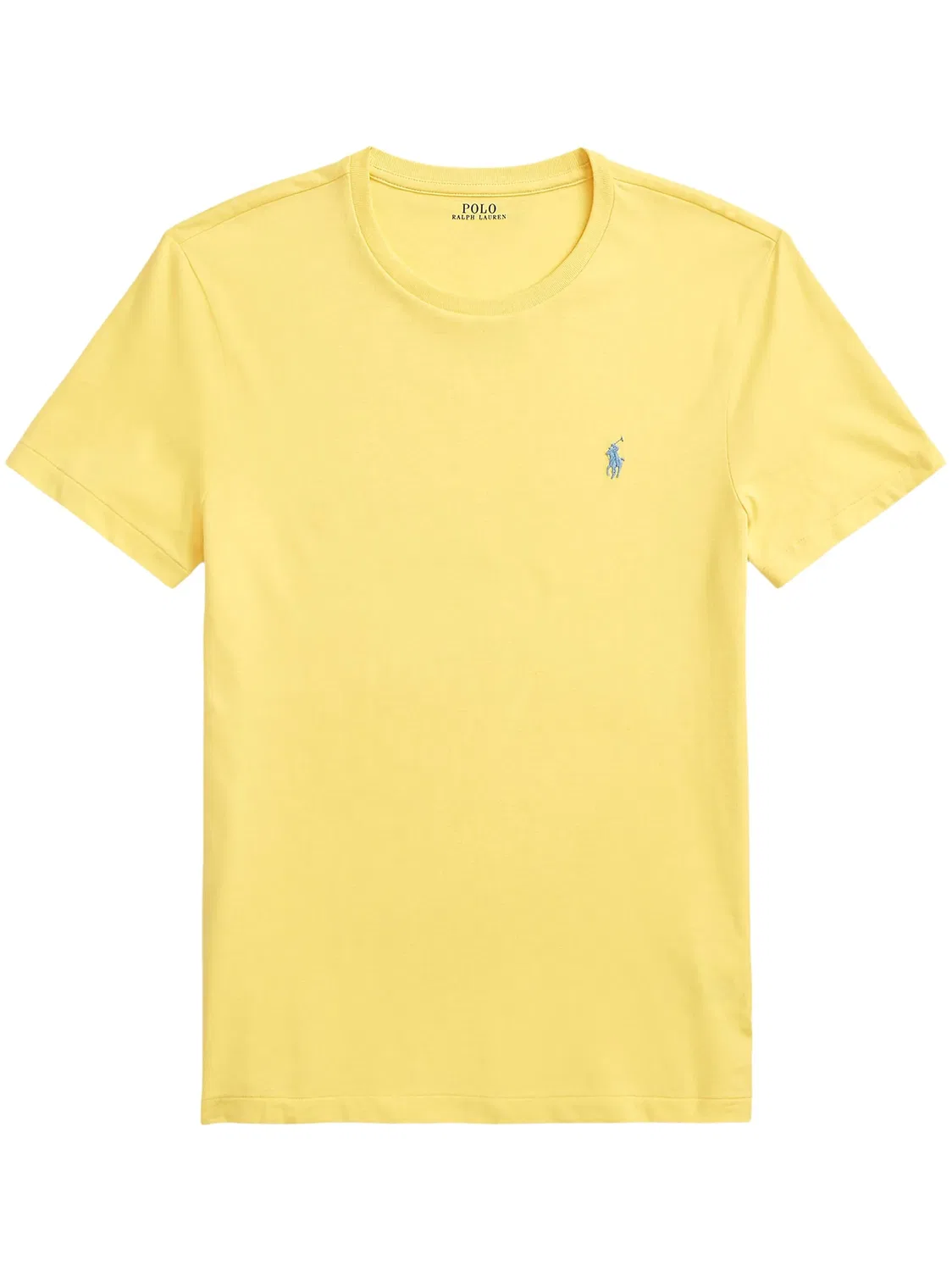 Хлопковая футболка с вышитым Pony Polo Ralph Lauren, желтый