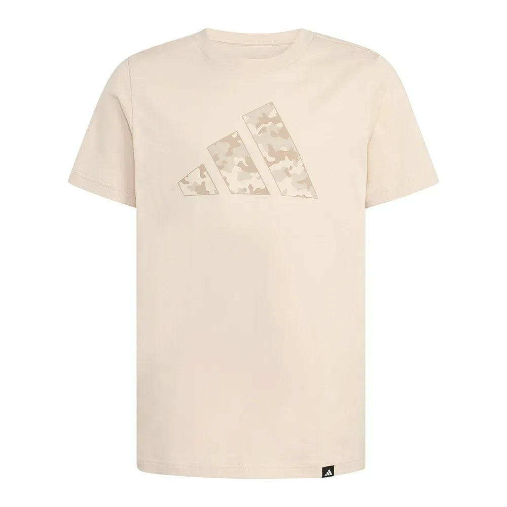 Детская футболка с принтом Camo Graphic Adidas, Beige — фото 3
