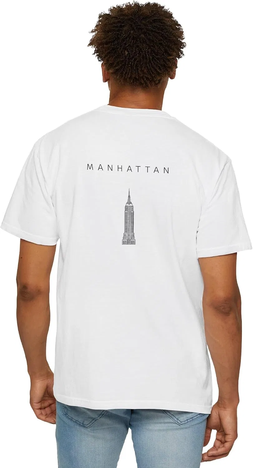 Футболка с принтом Empire State Building Comfort Colors 1717, White