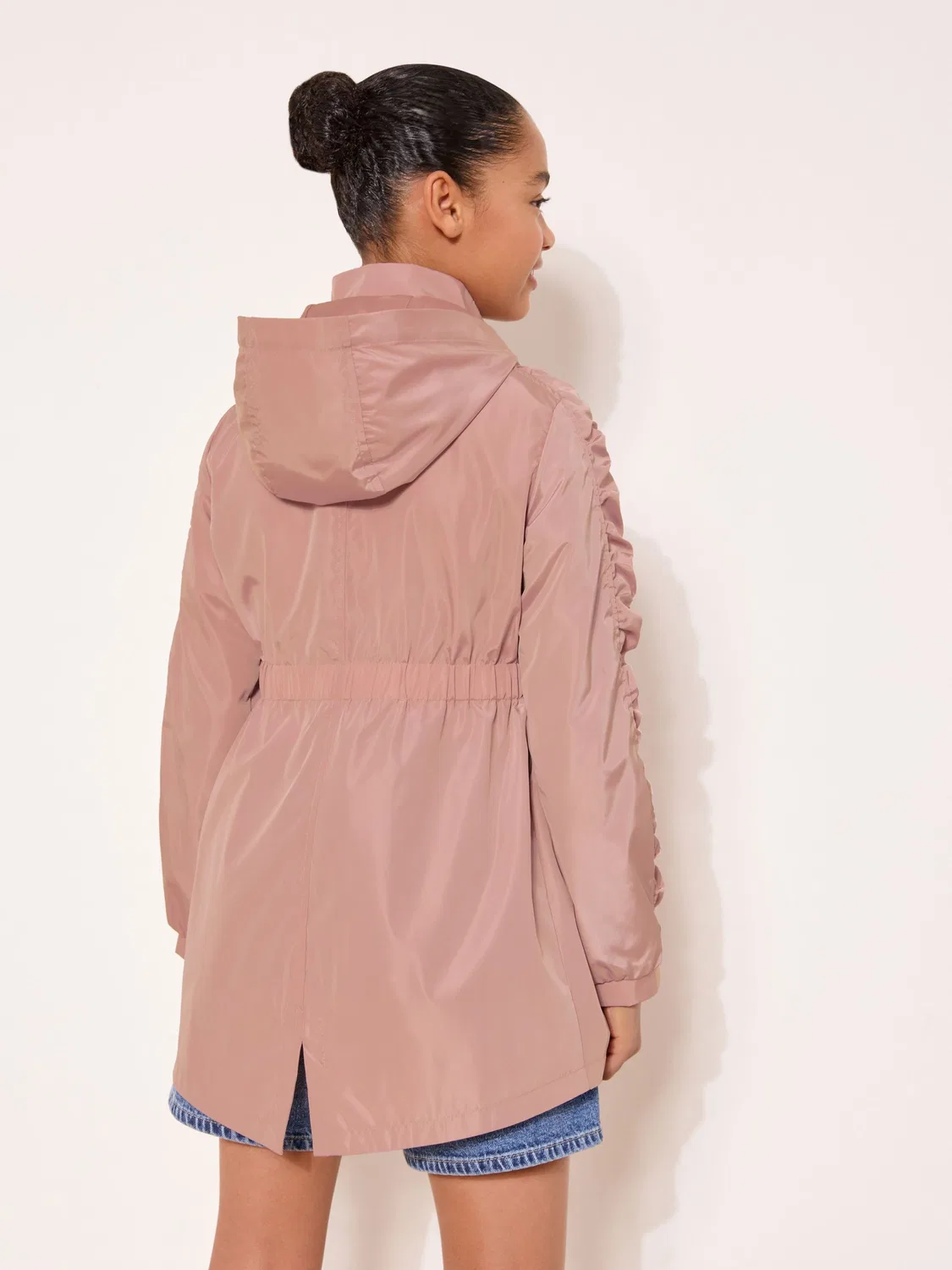 Дождевик LIPSY Pink Shower Resistant Lightweight Ruched, розовый — фото 4