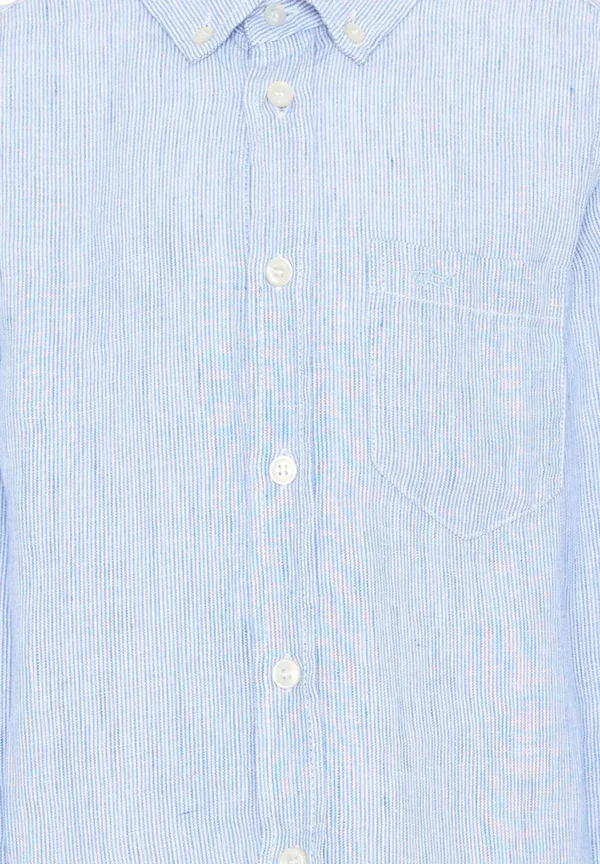 Рубашка из льна Paul & Shark, light blue, светло-голубой — фото 3