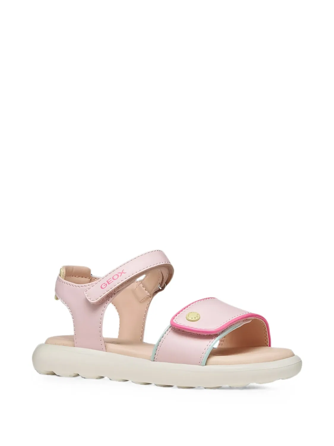 Босоножки на липучках Geox Kids, розовый