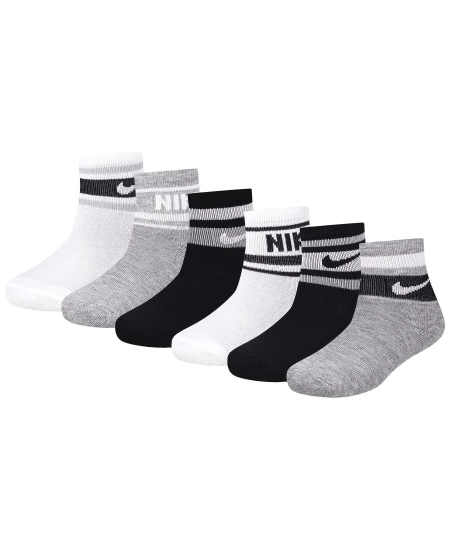 Комплект носков с принтом Varsity, 6 пар Nike, Dark Gray Heather