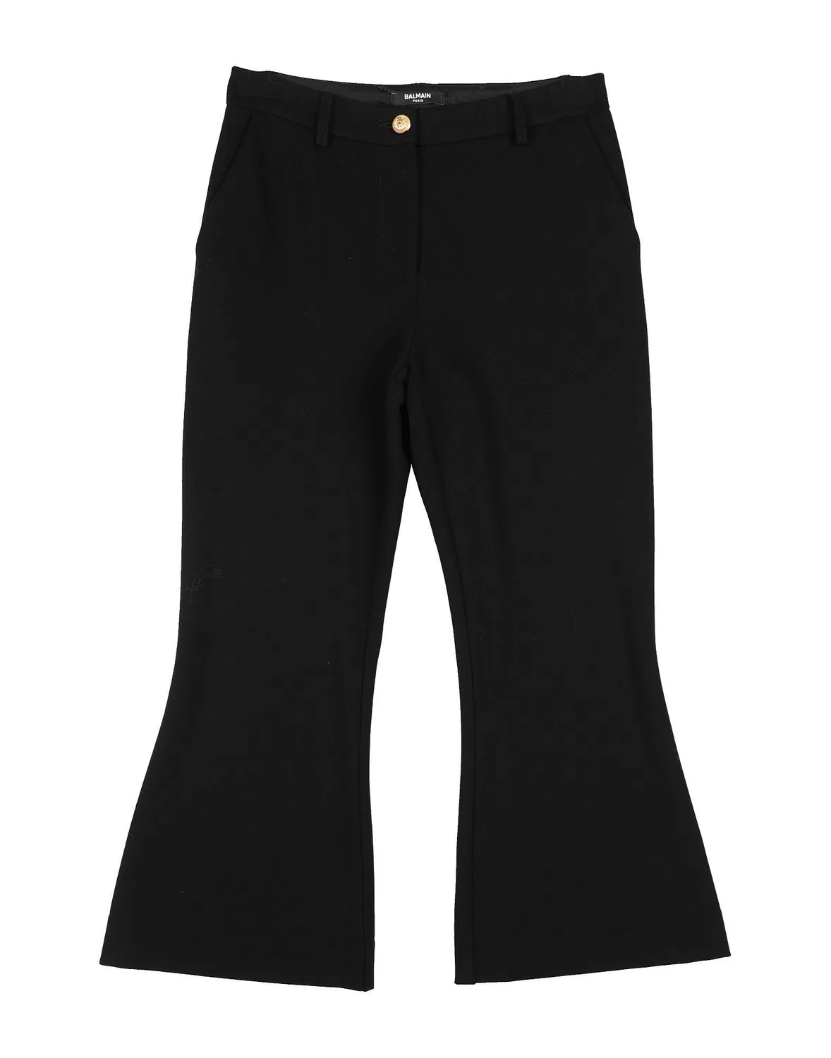 Брюки из джерси с логотипом Balmain, черный