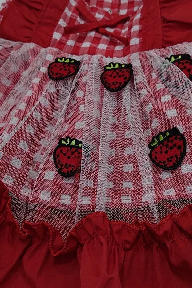 Детское платье для девочек из фатина Strawberry Tulle Feyzamavm, Other — фото 4