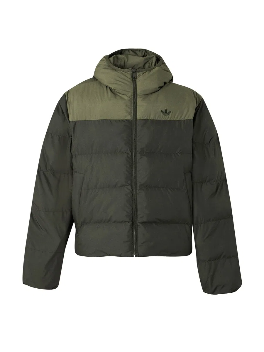 Зимняя куртка ADIDAS ORIGINALS 'HOODED REGEN' цвета хаки и оливкового