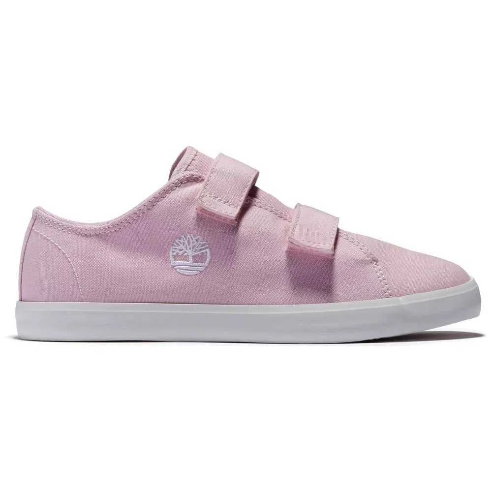 Детские кроссовки для мальчиков на липучке Newport Bay Canvas 2 Strap Oxford Timberland, Pink Light Pink — фото 4