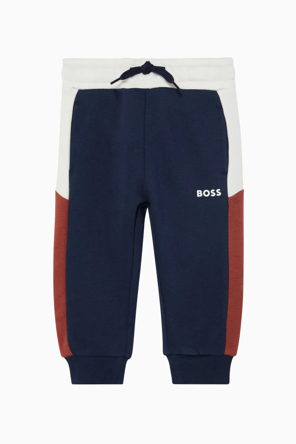 Штаны спортивные из флиса с принтом логотипа BOSS Kidswear