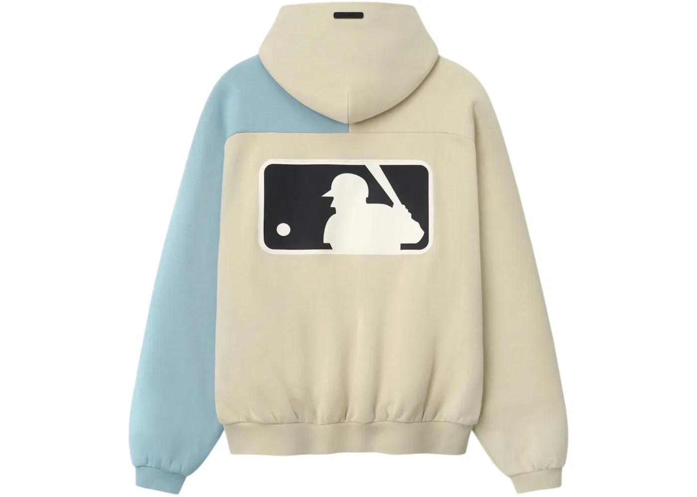 Мужской худи с принтом Fear of God Essentials MLB Raglan Sport Hoodie Sandstone Stone Blue — фото 2
