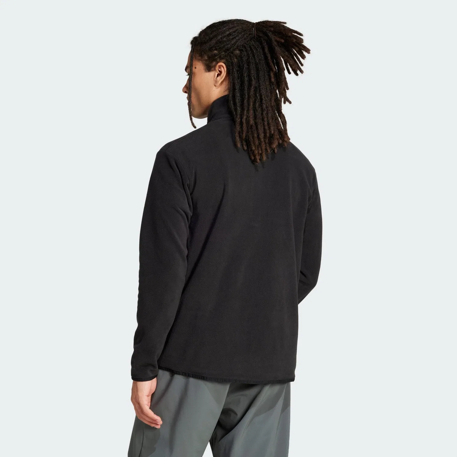 Мужская флисовая куртка Multi Essentials Adidas, Schwarz — фото 4