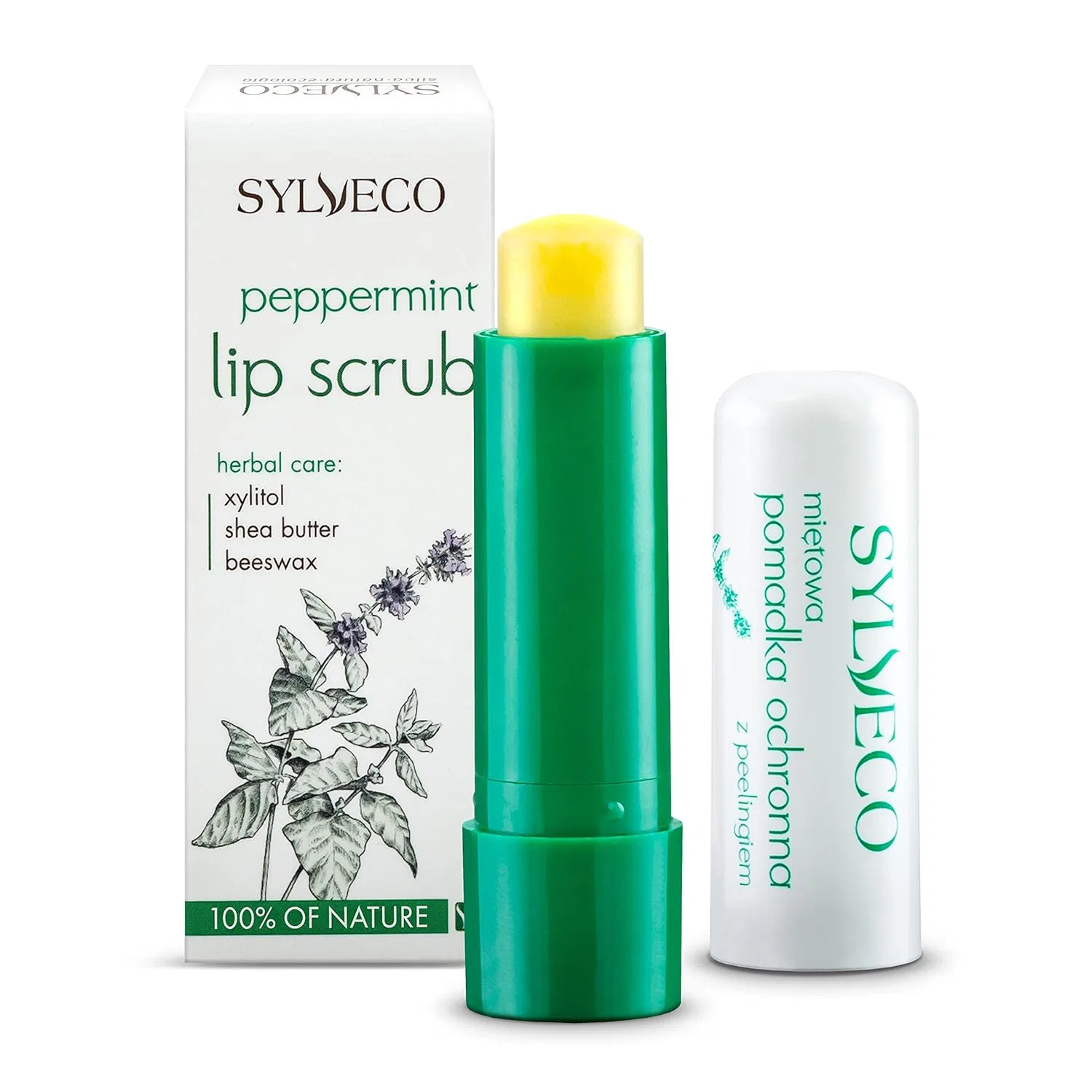Эксфолиирующий бальзам для губ SYLVECO с мятой, 4.6 г, Mint