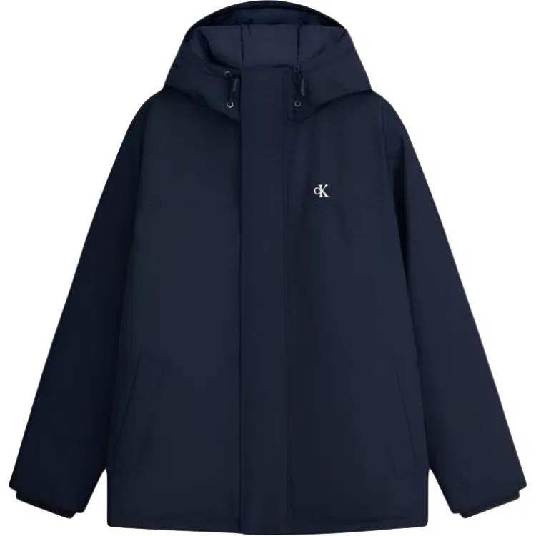 Мужская пуховая куртка с капюшоном Calvin Klein, CEF-Navy Blue