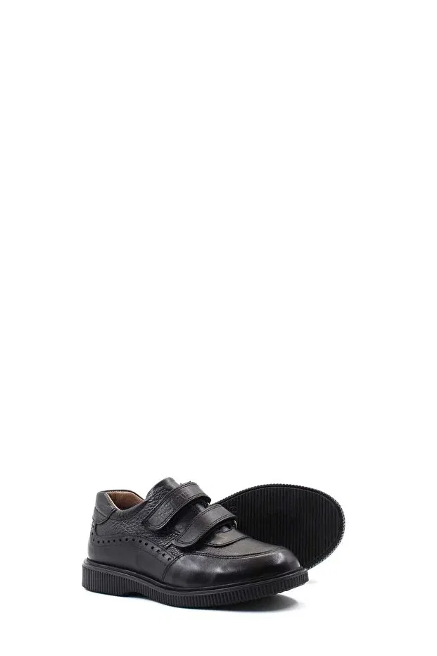 Детские повседневные туфли для девочек из натуральной кожи Fast Step, Black — фото 4