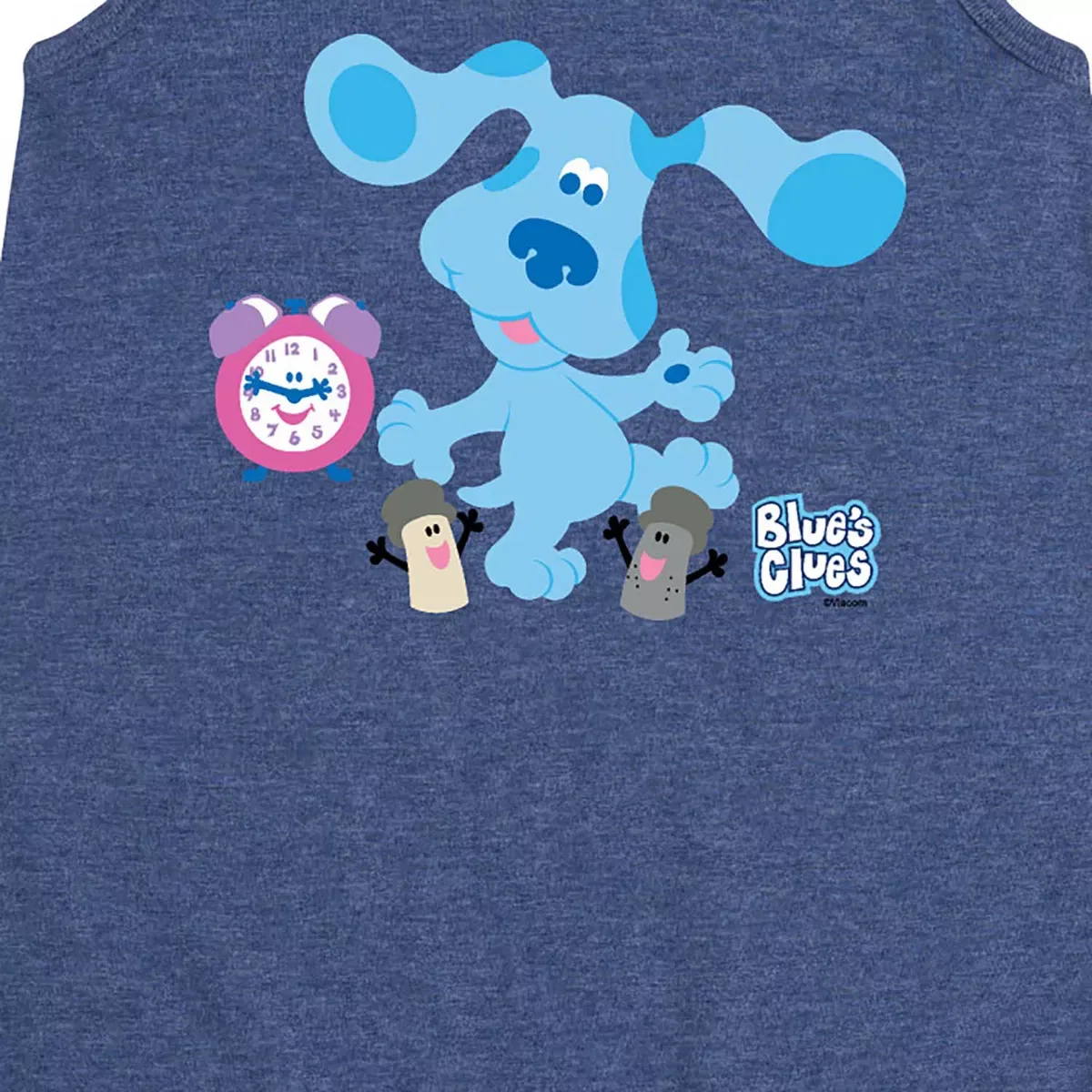 Детское платье-трапеция без рукавов Blue Clues Crew Blue's Clues & You!, Heather Navy — фото 2