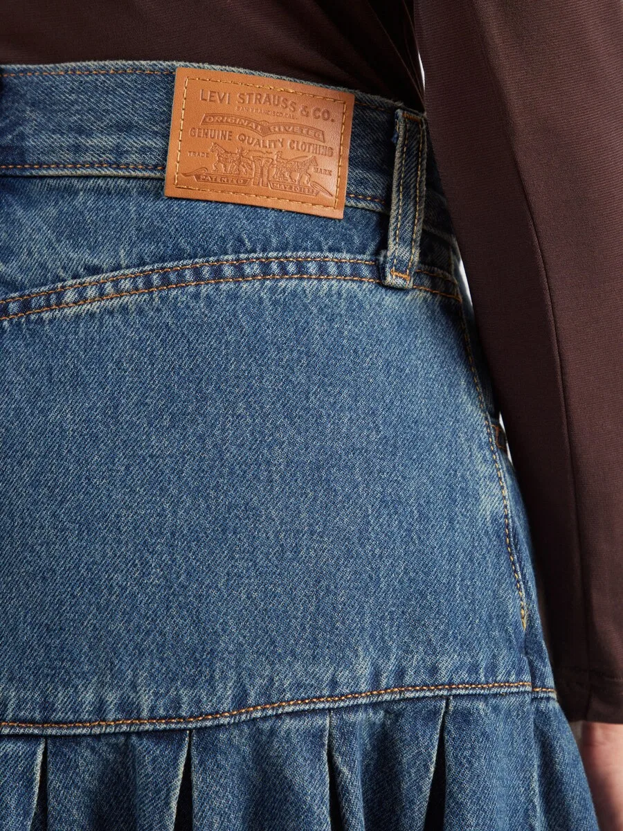 Юбка LEVI'S из синей джинсовой ткани — фото 2