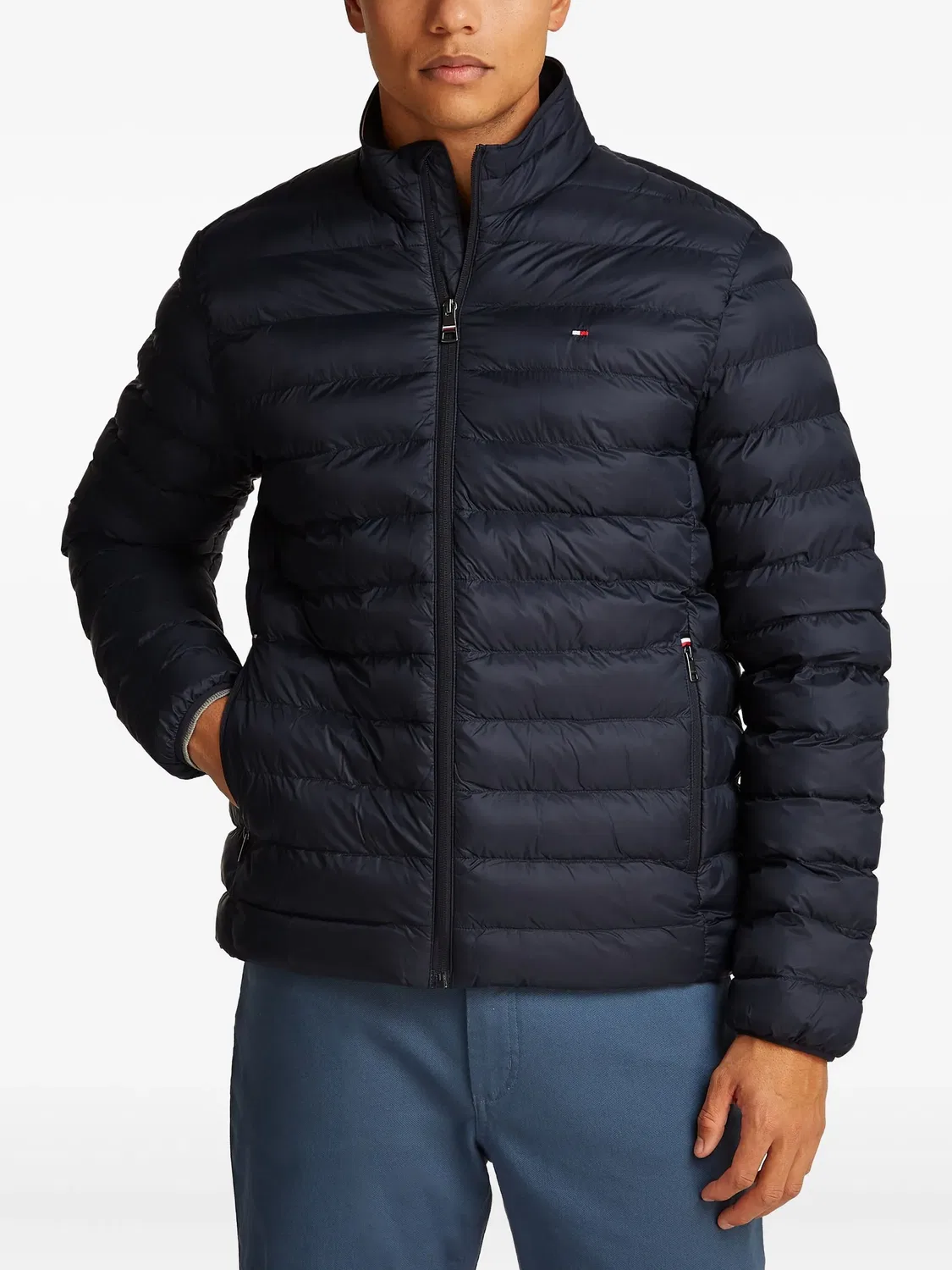 Утепленная куртка на молнии Tommy Hilfiger, синий — фото 2