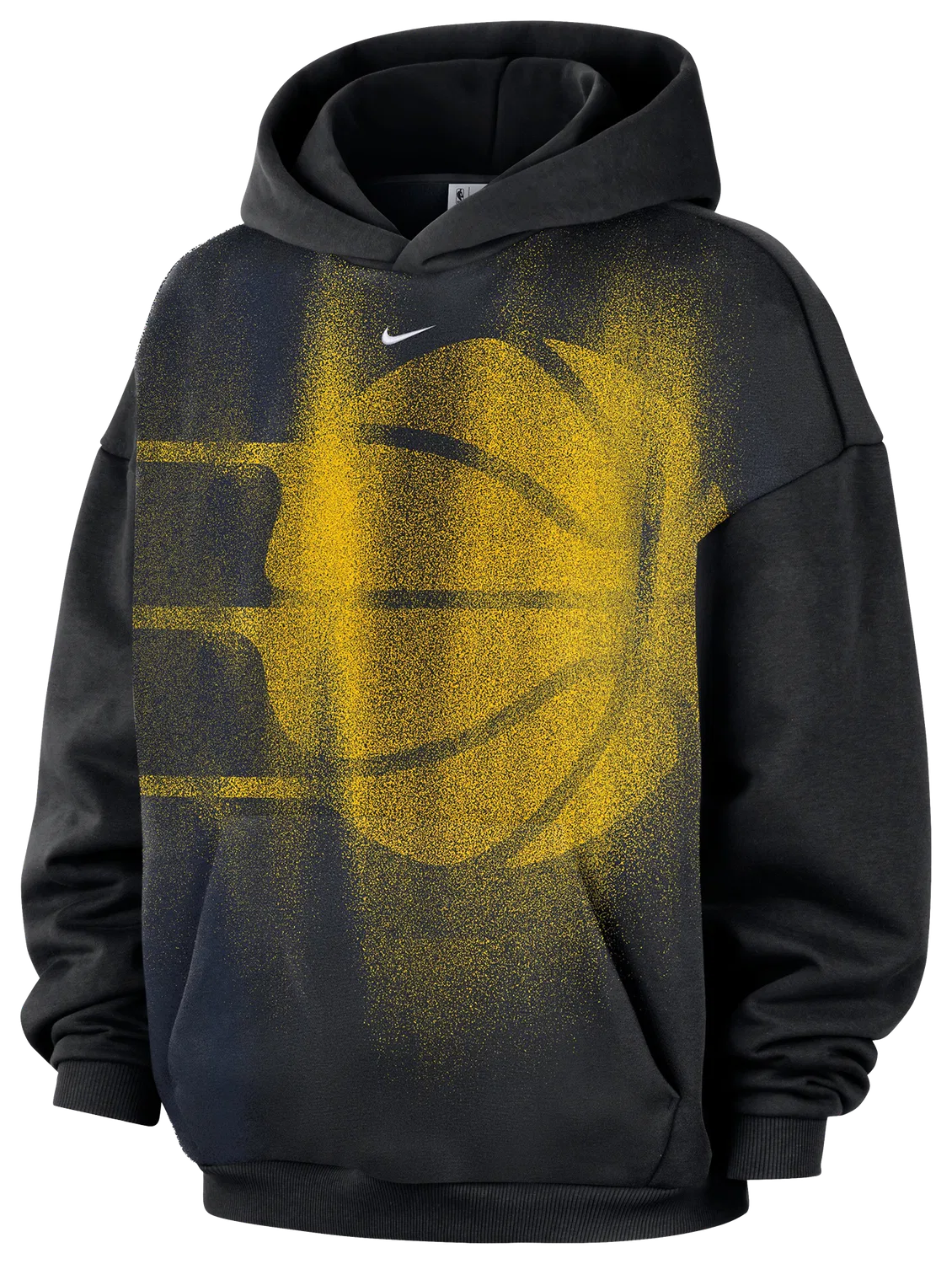 Мужское утепленное худи Pacers Basketball Icon Nike, черно-белый — фото 4