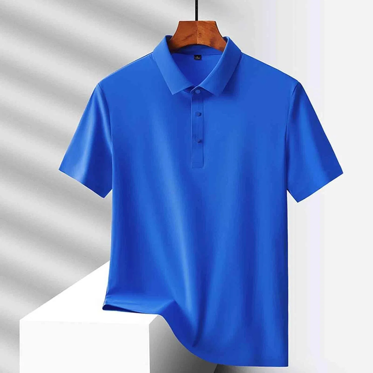 Мужское поло с быстросохнущей тканью Mens Clothes, Blue — фото 3