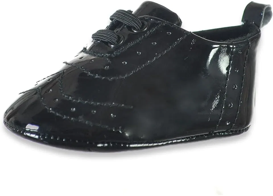 Детские туфли для мальчиков с лаковым покрытием Stepping Stones, Black
