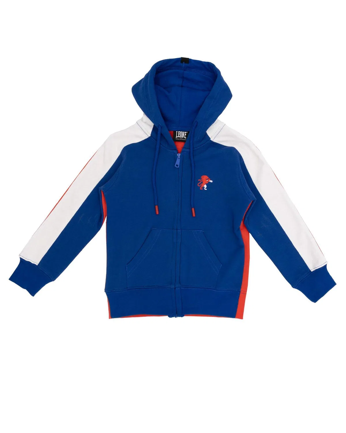 Детское худи с капюшоном и молнией Leone 1947 Apparel, Blue Electric Blue