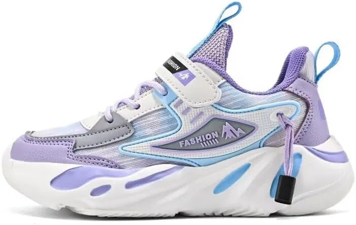 Детские кроссовки для девочек с легким верхом Zonkacen, Mesh Purple — фото 4