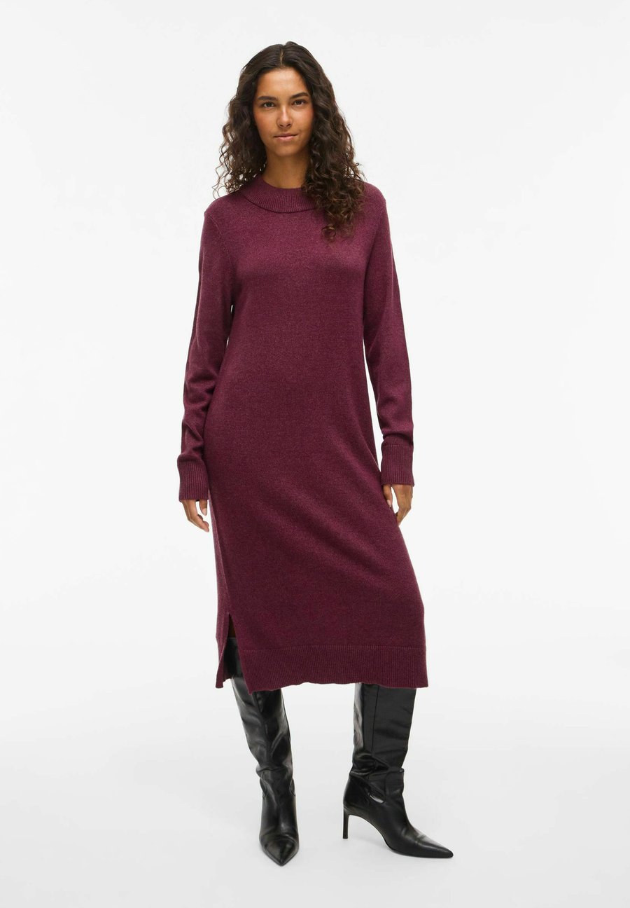 

Платье VILA VIRIL CREW NECK MIDI DRESS, Fig/Bordeaux