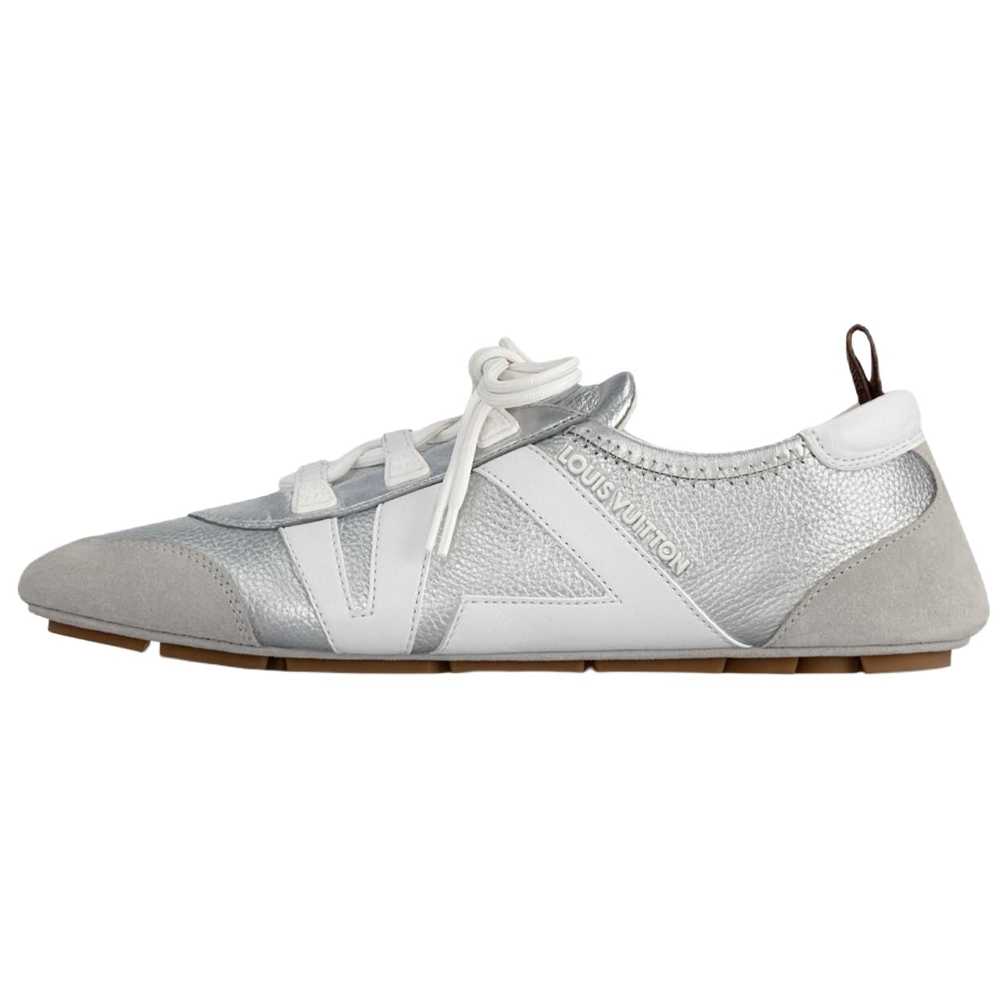 Кроссовки Sneakerina German Army, низкие, повседневные, женские, серебристые LOUIS VUITTON, Silver