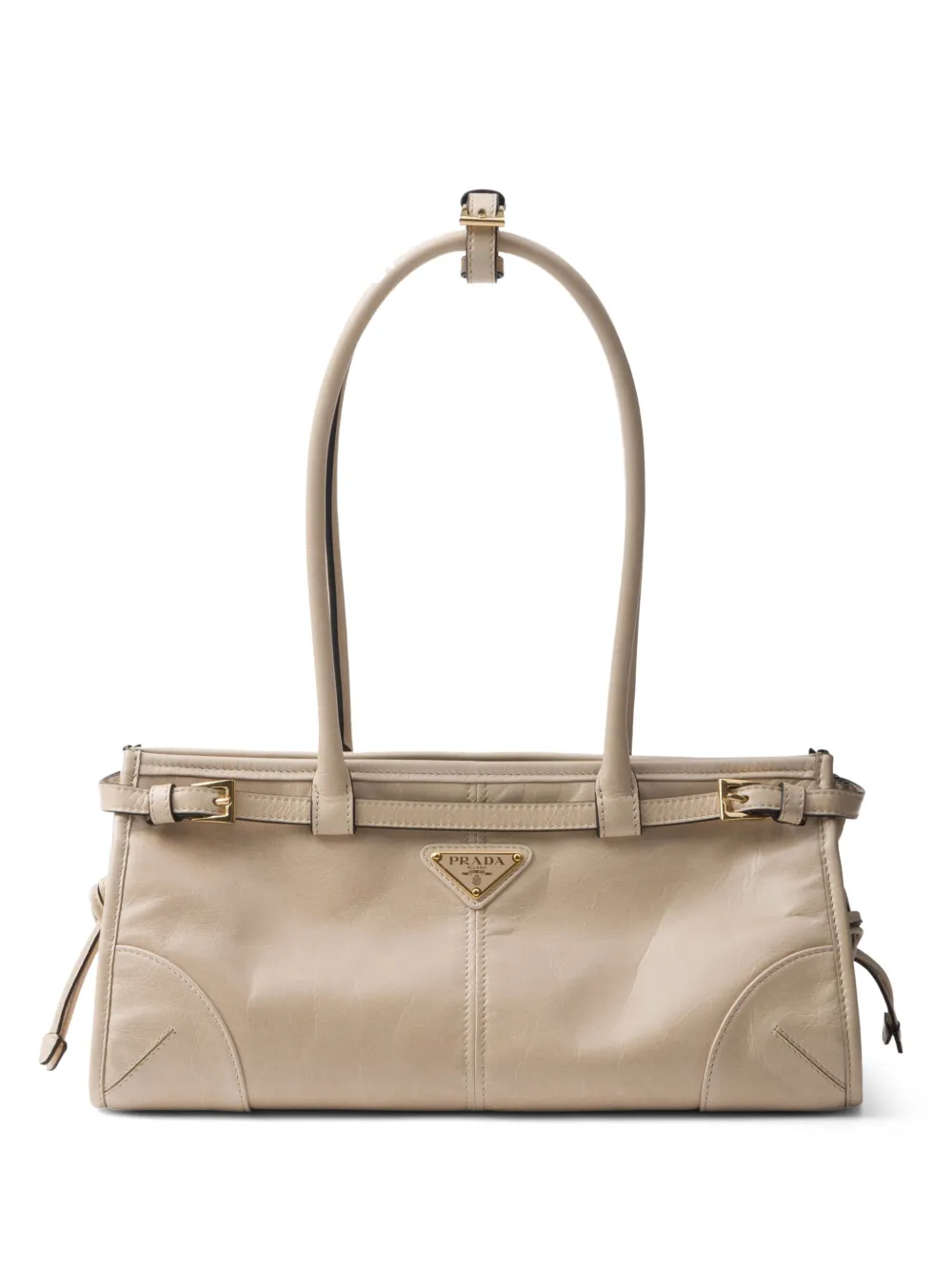 

Сумка-тоут Bonnie среднего размера Prada, нейтральный