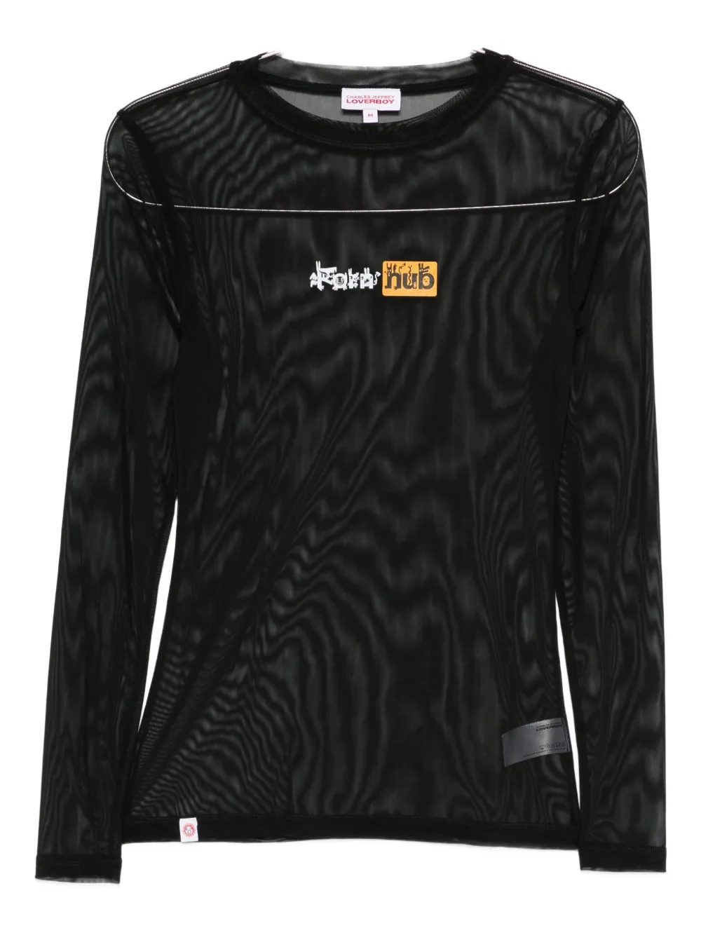 

Футболка с логотипом Charles Jeffrey Loverboy, черный