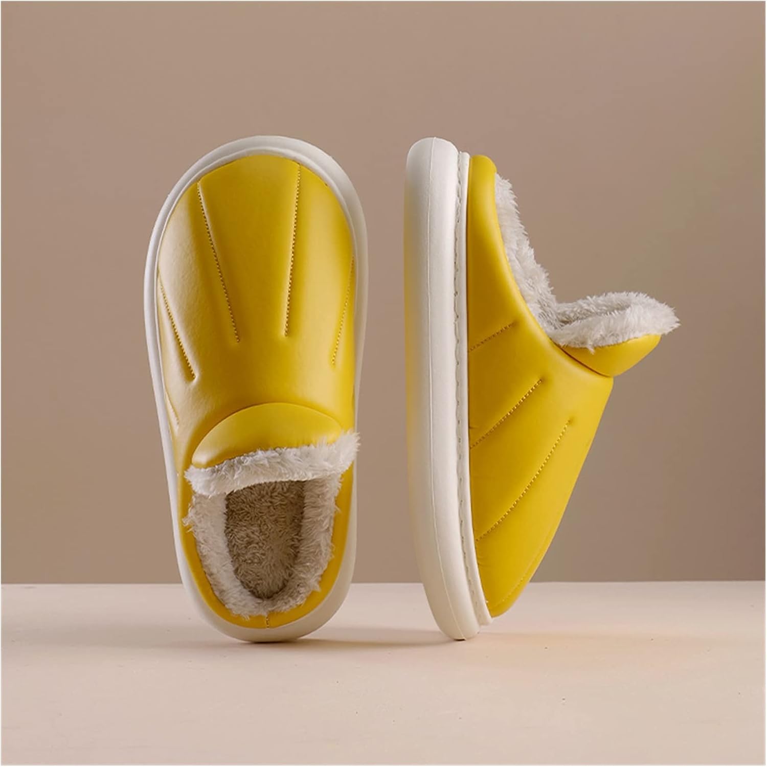 

Мужские тапочки HASMI, женские хлопковые тапочки, водонепроницаемые, противоскользящие, домашние теплые тапочки, мужско-женские шерстяные тапочки, осень и зима, женские тапочки (Цвет: латунь, Размер: 39-40), 39-40 1