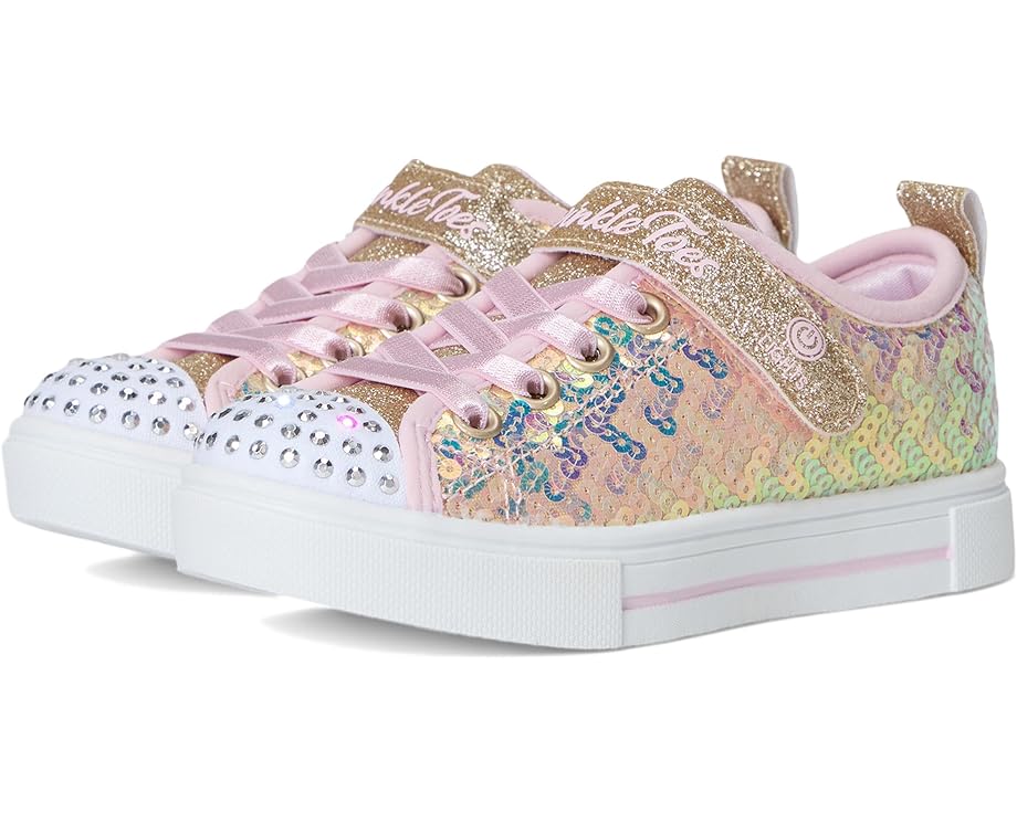 

Кроссовки SKECHERS KIDS Twinkle Sparks - Sequin Party, цвет Gold/Pink