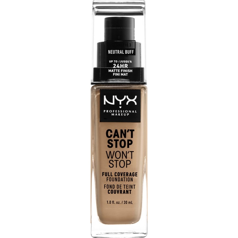 

Тональная основа NYX Professional Makeup Can't Stop Won't Stop Foundation, Nr. 15 Neutral Buff / 30 ml