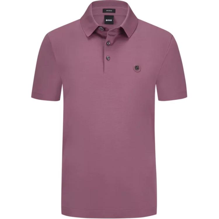 

Босс поло с двойным логотипом HUGO BOSS, розовый