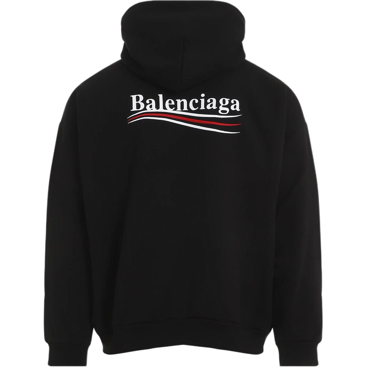 Худи Balenciaga Medium Fit Political Campaign, черный — фото 3