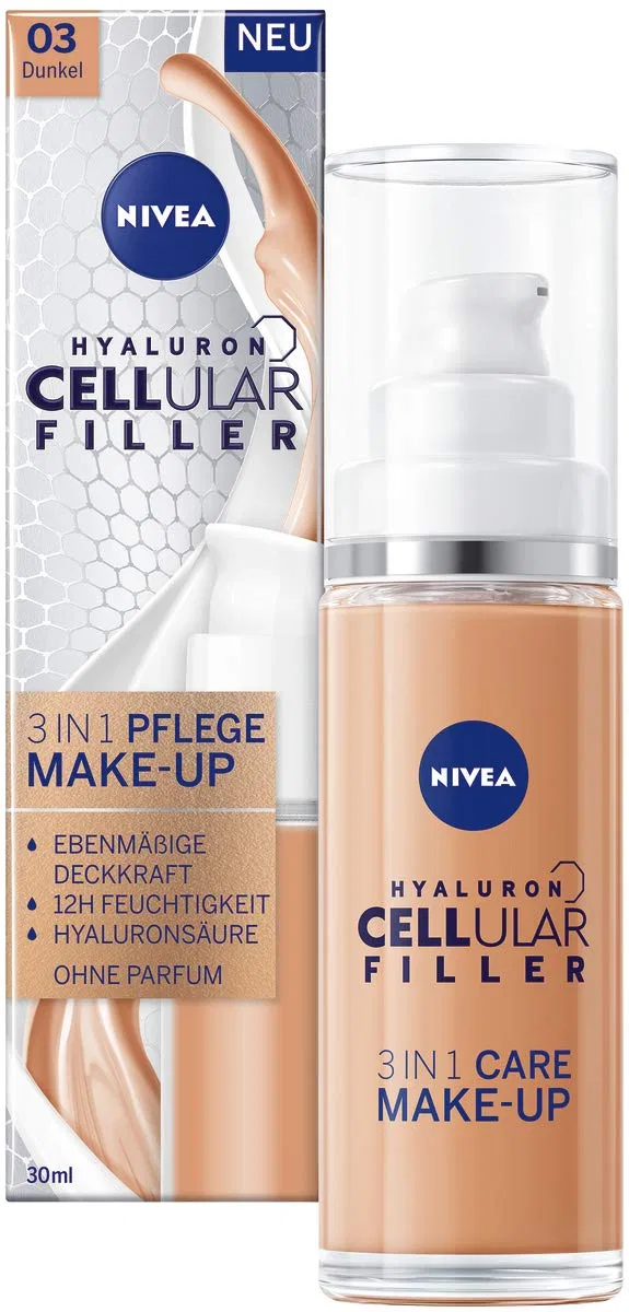 Тональный крем-уход 3-в-1 «Hyaluronic Cellular Filler» от Nivea Nivea, Dark
