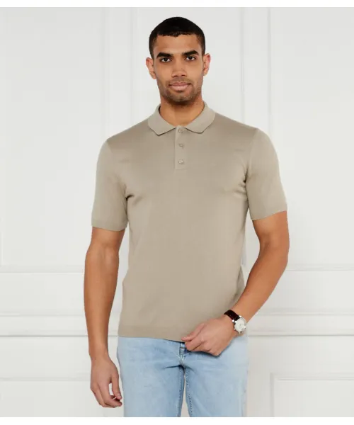 

Футболка поло Regular fit Calvin Klein, бежевый