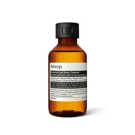 

Очищающее средство для тела Aesop Geranium Leaf 100 мл — с парабенами, без испытаний на животных и веганский