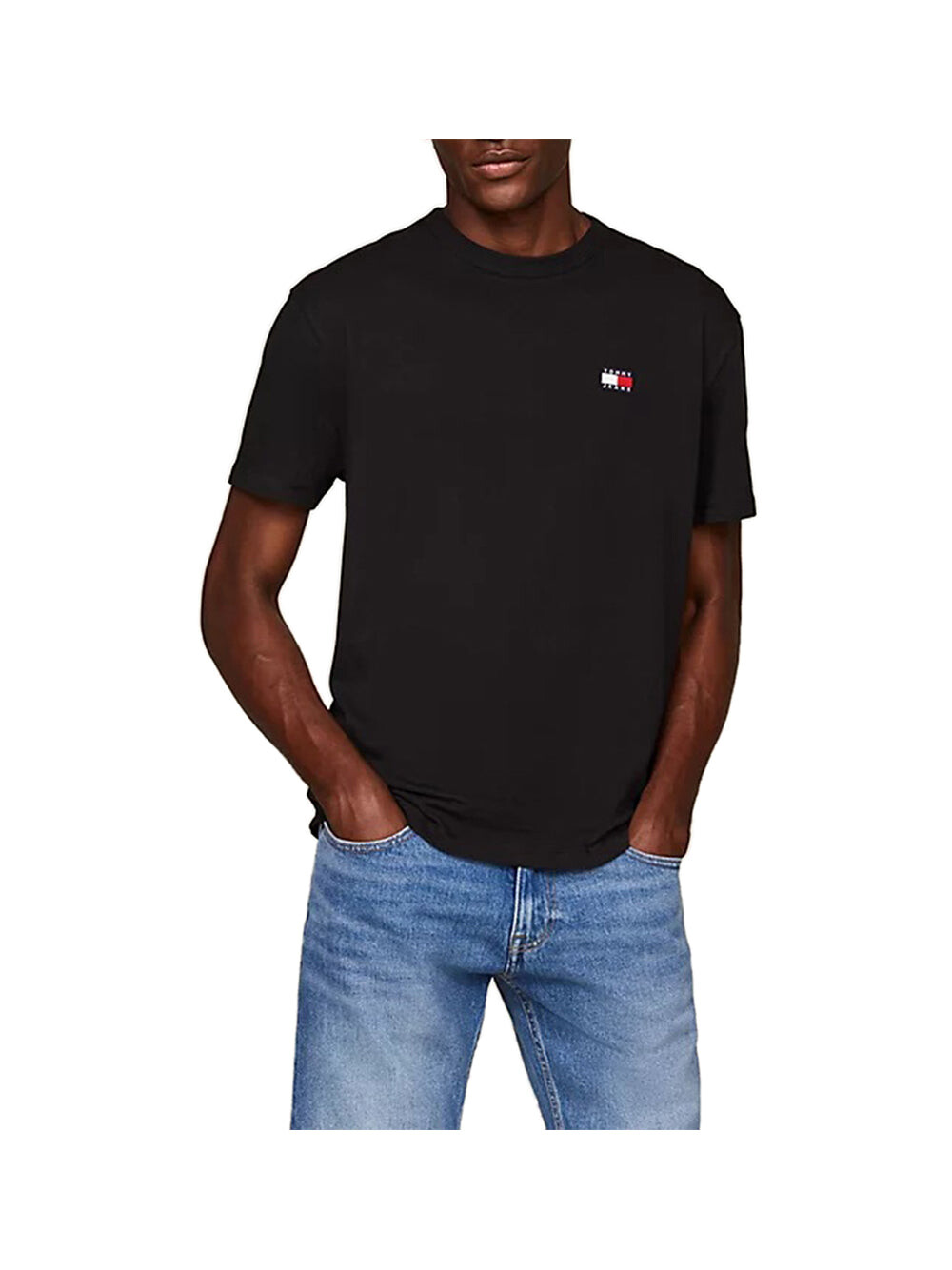 

Черная мужская футболка Tommy Jeans