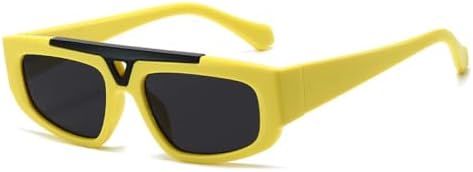 

Мужские солнцезащитные очки в стиле ретро с металлическим корпусом, градиентные линзы, защита от УФ-излучения UV400, модные женские солнцезащитные очки 2027 года MTZJH, Yellow Gray