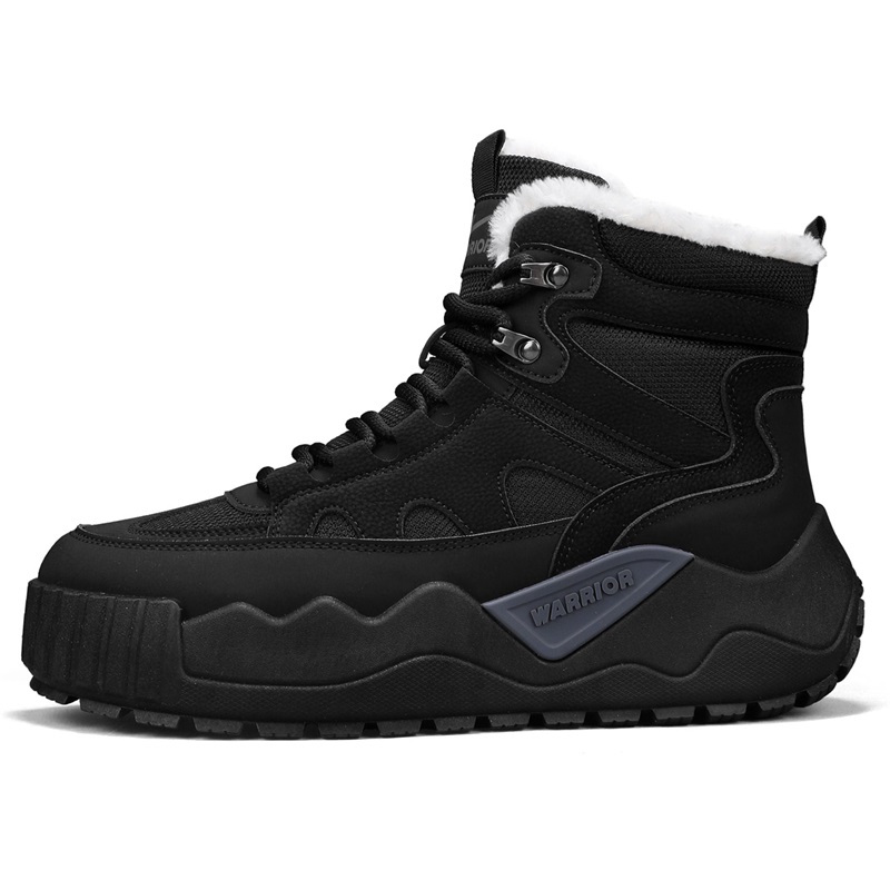 

WARRIOR Термостойкие абразивоустойчивые утепленные противоскользящие сбалансированные снегоходные ботинки Men's Black