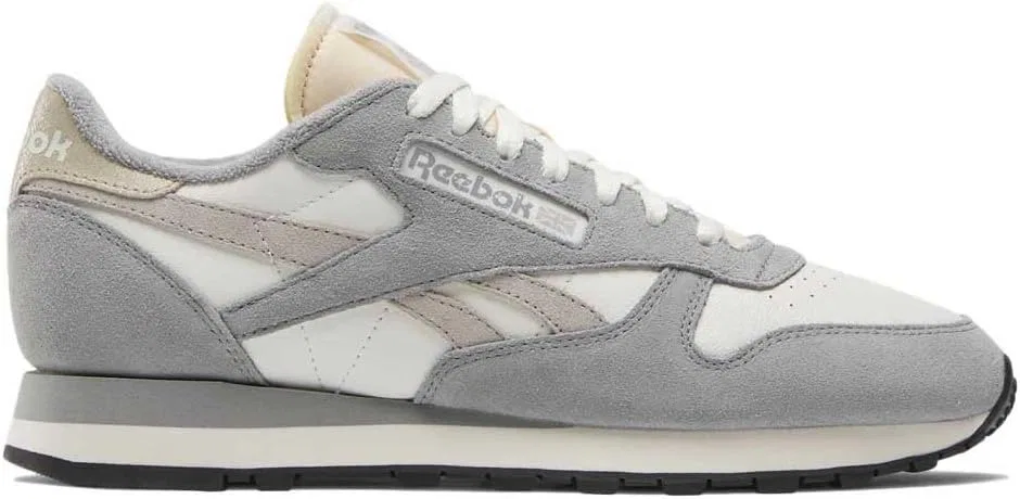 Кроссовки Reebok Unisex Kinder Classic из натуральной кожи, Chalk Grey 3 Moonstone